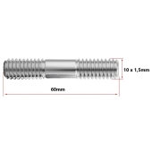 Prisioneiro da Turbina 10 x 1,5 x 60mm (Pacote com 10 unidades)