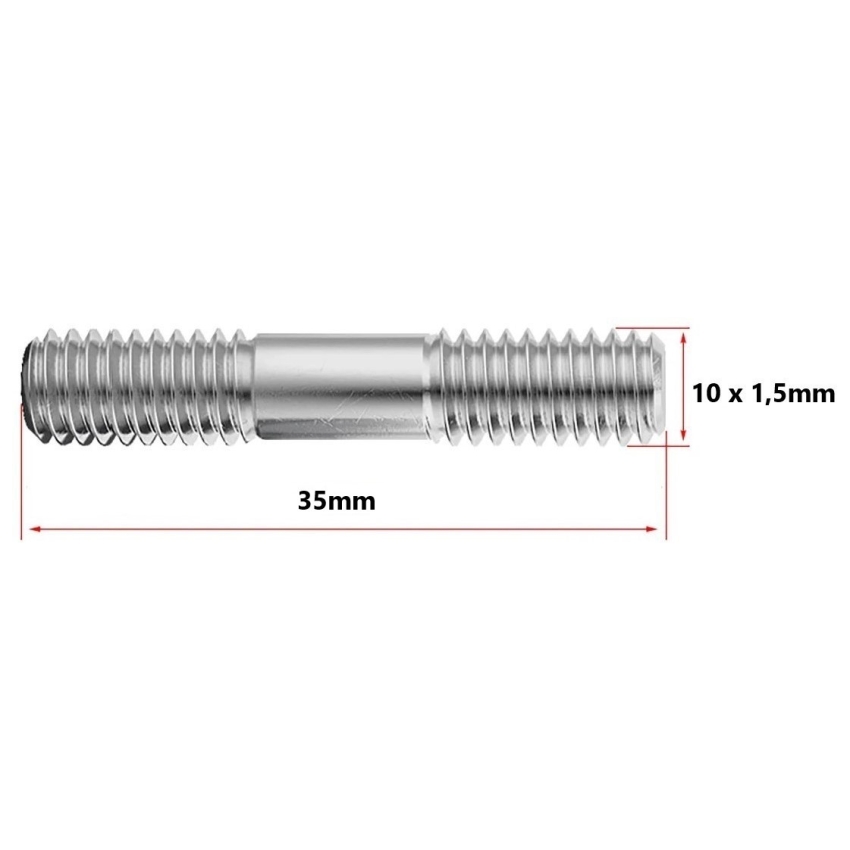 Prisioneiro da Turbina 10 x 1,5 x 35mm (Pacote 10 unidades)