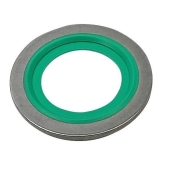 Arruela Metal borracha 16,7 x 24 x 1,5mm (Pacote com 10 unidades)