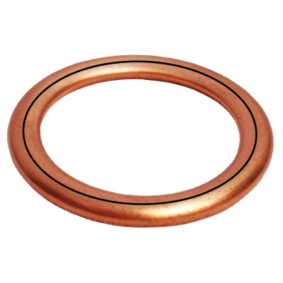 Arruela Cobre com amianto do Bujão do cárter Renault (Pacote com 50 unidades)