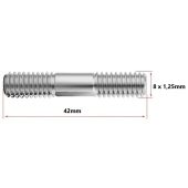 Prisioneiro da Turbina 8 x 1,25 x 42mm (Pacote com 10 unidades)