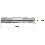 Prisioneiro da Turbina 10 x 1,5 x 50mm (Pacote com 10 unidades)